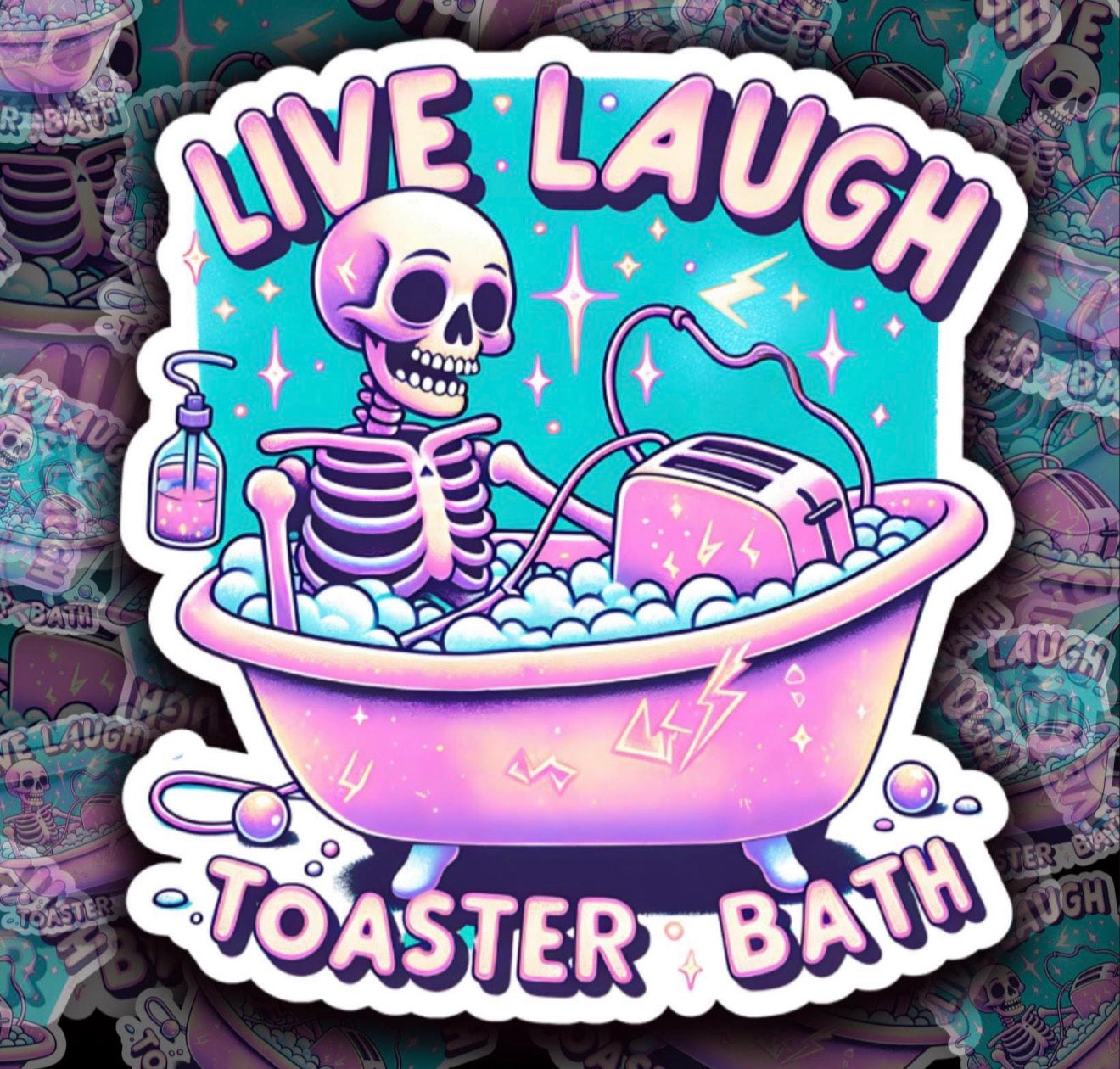 Live, Laugh, Toaster Bath