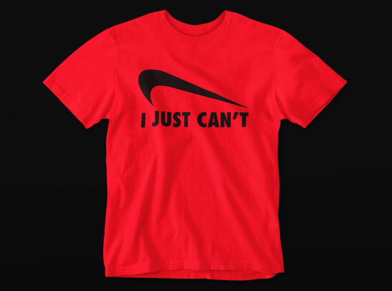 I just can't swoosh